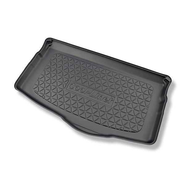 Kit tapis de coffre et tapis de voiture TPE pour: Volkswagen T-Cross Crossover (04.2019-....) - coffre inférieur;plancher amovible au plus bas niveau