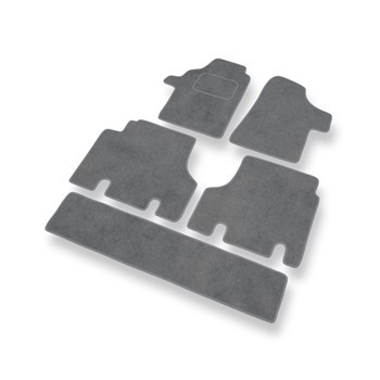 Tapis de Sol Velours adapté pour Mercedes-Benz Viano (2003-2014) - Premium tapis de voiture - gris