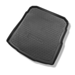 Tapis de coffre adapté pour Volkswagen Passat B8 Berline (12.2014-12.2021) - bac de coffre - protection de coffre voiture - coffre inférieur ; avec roue de secours à usage temporaire ou kit de réparation