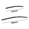 Balais d'essuie-glace de pare-brise adaptés pour Alfa Romeo Spider Cabriolet (03.2006-2010) - balais plat