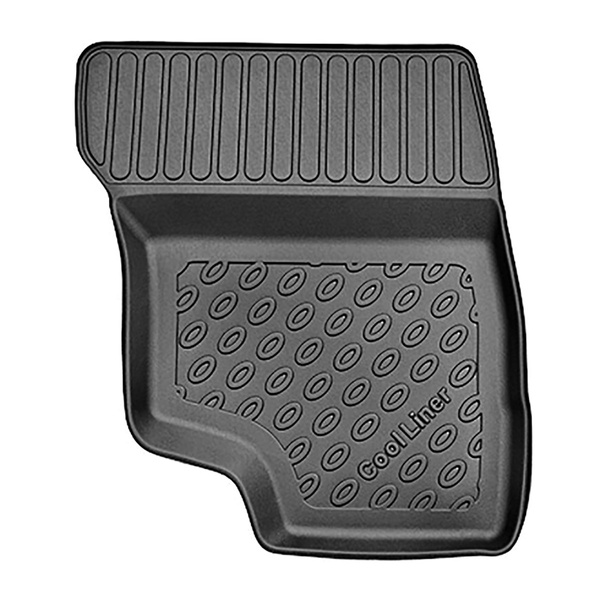 Tapis de sol en TPE adapté pour Mitsubishi Outlander III PHEV Hybrid SUV (2020-2022) - tapis de voiture - noir