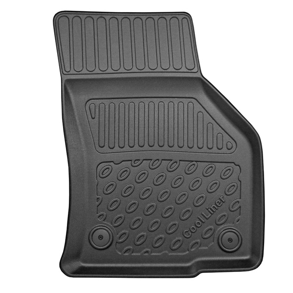 Tapis de sol en TPE adapté pour Volkswagen Arteon Fastback, Shooting Brake (06.2017-....) - tapis de voiture - noir
