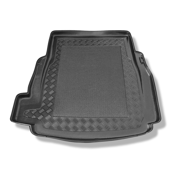 Tapis de coffre adapté pour BMW 5 E39 Berline (1996-06.2003) - bac de coffre - protection de coffre voiture - sans navigation et audio
