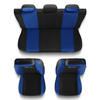 Housses de siège adaptées pour Citroen C4 I, II (2004-2017) - housse siege voiture universelles - couverture siege - TG-BL