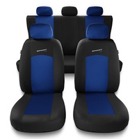 Housses de siège adaptées pour Seat Arona (2017-2019) - housse siege voiture universelles - couverture siege - S-BL