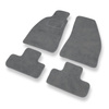 Tapis de Sol Velours adapté pour Alfa Romeo GTV Coupé (1995-2006) - Premium tapis de voiture - gris