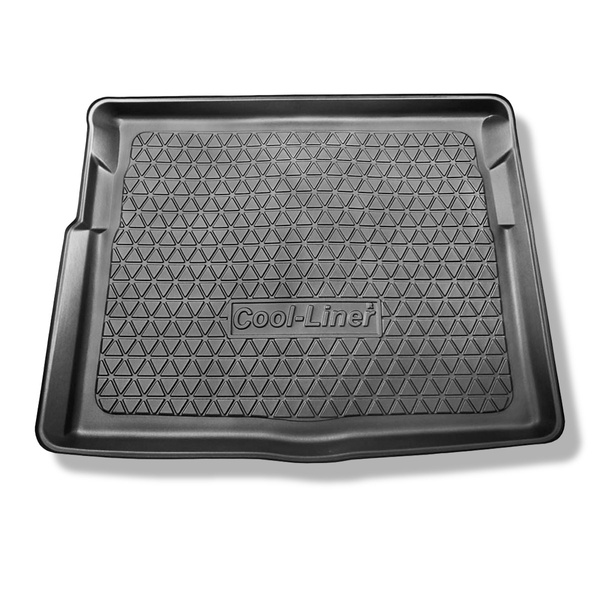 Tapis de coffre adapté pour Citroen C4 SpaceTourer Monospace (07.2013-11.2020) - bac de coffre - protection de coffre voiture - 5 places; coffre inférieur (sans insert de polystyrène sous le plancher du coffre)
