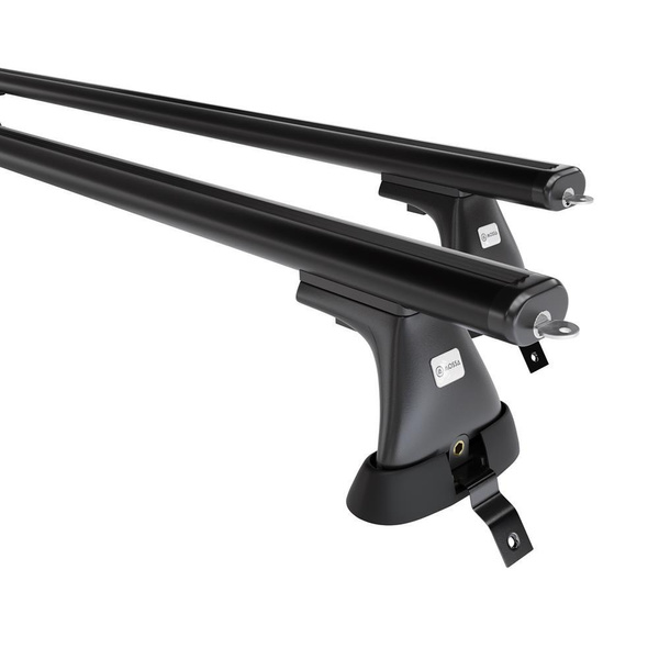 Barres de toit en aluminium adapté pour Dacia Sandero mk II Hayon (2013-2020) - Porte-Bagages de Voiture noir - toit normal