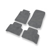 Tapis de Sol Velours adapté pour Mercedes-Benz Classe C W202 Break, Berline (1993-2000) - Premium tapis de voiture - gris