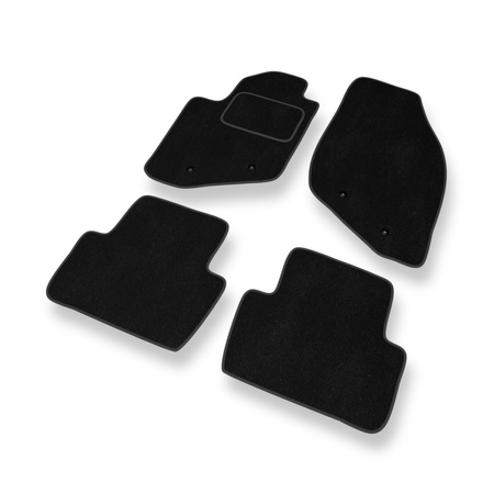 Tapis de Sol Velours adapté pour Volvo V70 II (2000-2007) - Premium tapis de voiture - noir