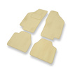 Tapis de Sol Velours adapté pour Lancia Delta II Hayon (1993-1999) - Premium tapis de voiture - beige