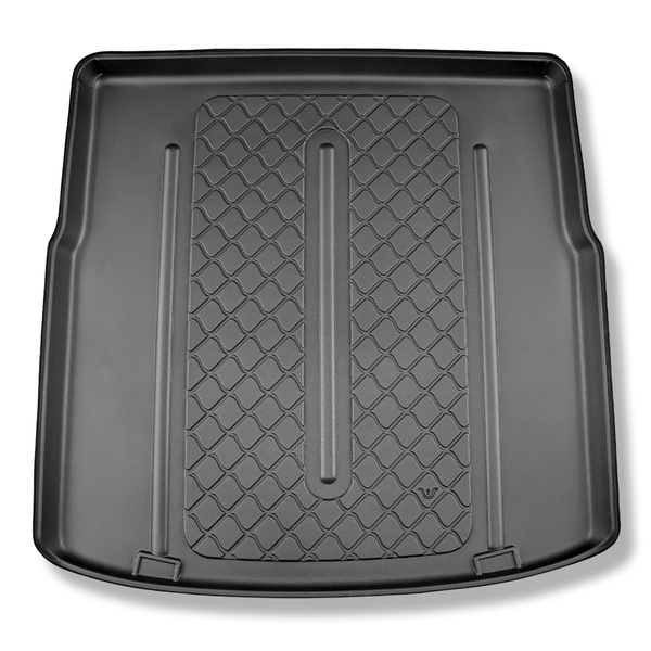 Tapis de coffre adapté pour Toyota Corolla XII E210 Touring Sports (03.2019-....) - bac de coffre - protection de coffre voiture - coffre supérieur (seuil de chargement plat); plancher amovible en la position la plus basse; aussi pour hybrides