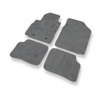 Tapis de Sol Velours adapté pour Toyota Yaris I Hayon, Berline (1999-2005) 5 portes - Premium tapis de voiture - gris