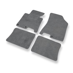 Tapis de Sol Velours adapté pour Hyundai i40 Berline, Tourer (2011-2019) - Premium tapis de voiture - gris