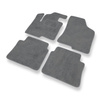 Tapis de Sol Velours adapté pour Hyundai Santa Fe II SUV (2006-2012) - Premium tapis de voiture - gris