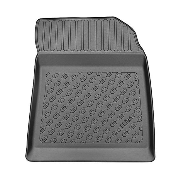 Tapis de sol en TPE adapté pour Peugeot Partner (electric) Van (2023-....) - tapis de voiture - noir