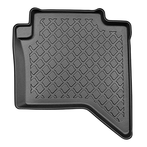 Tapis de sol en TPE adapté pour Toyota Hilux VIII Pick-Up (09.2016-....) - cabine double - tapis de voiture - noir
