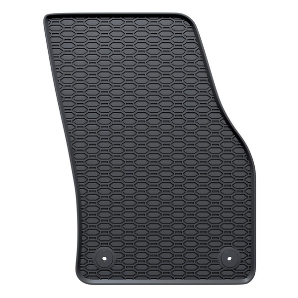 Tapis de sol en caoutchouc adapté pour Audi Q2 SUV (2016-....) - tapis de voiture - noir - 4 pcs.