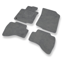 Tapis de Sol Velours adapté pour Citroen C1 I (2005-2014) - Premium tapis de voiture - gris