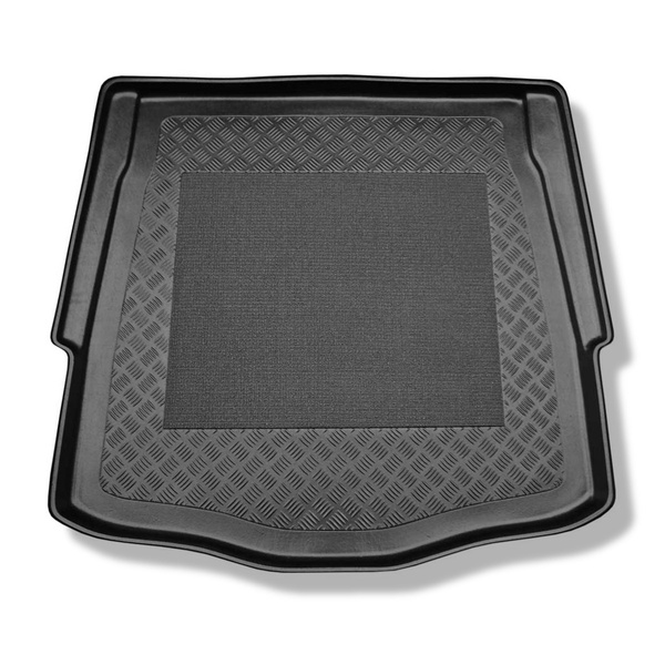 Tapis de coffre adapté pour Ford Mondeo IV Berline (09.2007-12.2014) - bac de coffre - protection de coffre voiture - avec roue de secours taille normale