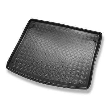 Tapis de coffre adapté pour Volkswagen Caddy Startline Break (2003-10.2020) - bac de coffre - protection de coffre voiture - 5 places; tôle sur les parois latérales du coffre