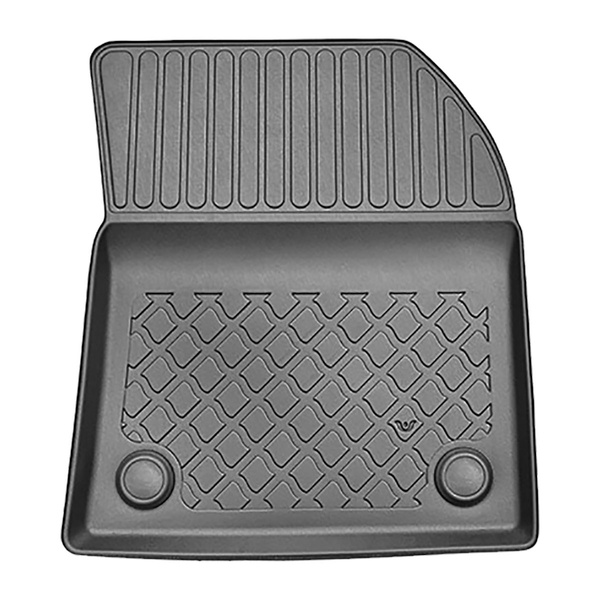 Tapis de sol en TPE adapté pour Peugeot 3008 II Hybrid & Hybrid4 SUV (09.2019-....) - sans Hi-Fi-System FOCAL - tapis de voiture - noir