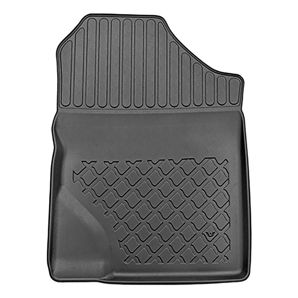 Tapis de sol en TPE adapté pour Toyota Yaris III Hayon (12.2015-10.2022) - version hybride - tapis de voiture - noir