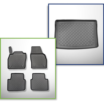 Kit tapis de coffre et tapis de voiture TPE pour: Skoda Kamiq Crossover (09.2019