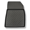 Tapis de sol en TPE adapté pour Renault Clio V Hayon (09.2019-....) - aussi pour la version hybride - tapis de voiture - noir