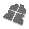 Tapis de Sol Velours adapté pour Renault Twingo I (1992-2007) - Premium tapis de voiture - gris