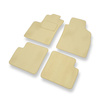 Tapis de Sol Velours adapté pour Lancia Ypsilon IV Hayon (2011-2024) - Premium tapis de voiture - beige