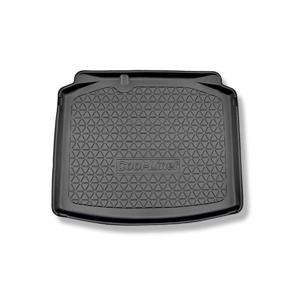 Tapis de coffre adapté pour Skoda Scala Hayon (04.2019-....) - bac de coffre - protection de coffre voiture - coffre inférieur (sans plancher multi-fonctions)