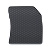 Tapis de sol en caoutchouc adapté pour Peugeot Rifter Van (2018-....) - tapis de voiture - noir - 3 pcs.