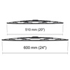Balais d'essuie-glace de pare-brise adaptés pour Lexus SC Cabriolet (05.2001-08.2010) - balais standard