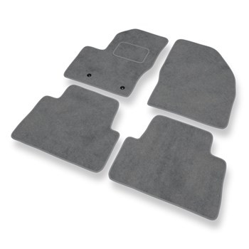 Tapis de Sol Velours adapté pour Ford C-Max I (2003-2010) - Premium tapis de voiture - gris