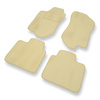 Tapis de Sol Velours adapté pour Alfa Romeo 146 I (1994-2001) - Premium tapis de voiture - beige