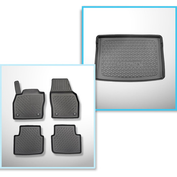 Kit tapis de coffre et tapis de voiture TPE pour: Skoda Kamiq Crossover (09.2019