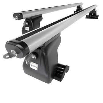 Barres de toit en aluminium adapté pour Citroen Jumpy II Van (2007-2016) - Porte