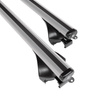 Barres de toit en aluminium adapté pour BMW X1 F48 SAV (2016-2022) - Porte-Bagages de Voiture argent - rails intégrés