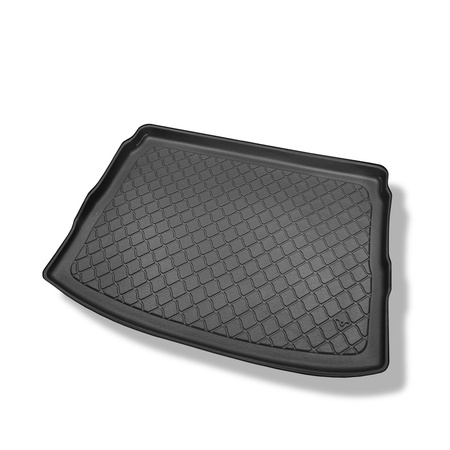 Tapis de coffre adapté pour Nissan Qashqai II J11 Crossover (02.2014-05.2021) - bac de coffre - protection de coffre voiture - coffre supérieur ; modèles avec plancher amovible du coffre