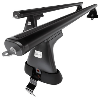 Barres de toit en aluminium adapté pour Volvo V50 Break (2004-2012) - Porte-Baga