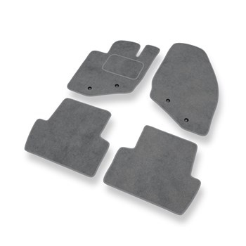 Tapis de Sol Velours adapté pour Volvo S80 I (1998-2006) - Premium tapis de voiture - gris