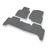 Tapis de Sol Velours adapté pour Toyota Land Cruiser J100 SUV (1998-2007) - Premium tapis de voiture - gris