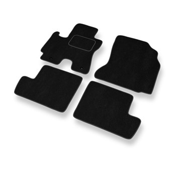 Tapis de Sol Velours adapté pour Toyota RAV4 II (2000-2005) - Premium tapis de voiture - noir