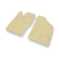 Tapis de Sol Velours adapté pour Fiat Seicento (1998-2010) - Premium tapis de voiture - beige