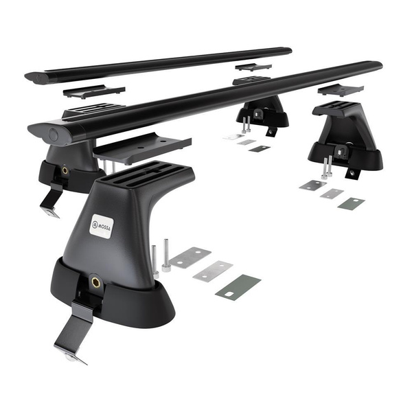 Barres de toit en aluminium adapté pour Ford Mondeo mk V Berline (2014-2022) - Porte-Bagages de Voiture noir - toit normal