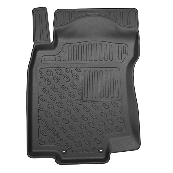 Tapis de sol en TPE adapté pour Nissan X-Trail III SUV (08.2014-2022) - 5 ou 7 sièges; sans la troisième rangée de sièges - tapis de voiture - noir
