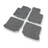 Tapis de Sol Velours adapté pour Volkswagen Golf IV Hayon, Cabriolet, SW (1997-2006) - Premium tapis de voiture - gris