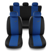 Housses de siège adaptées pour Mitsubishi ASX (2010-2021) - housse siege voiture universelles - couverture siege - X.R-BL