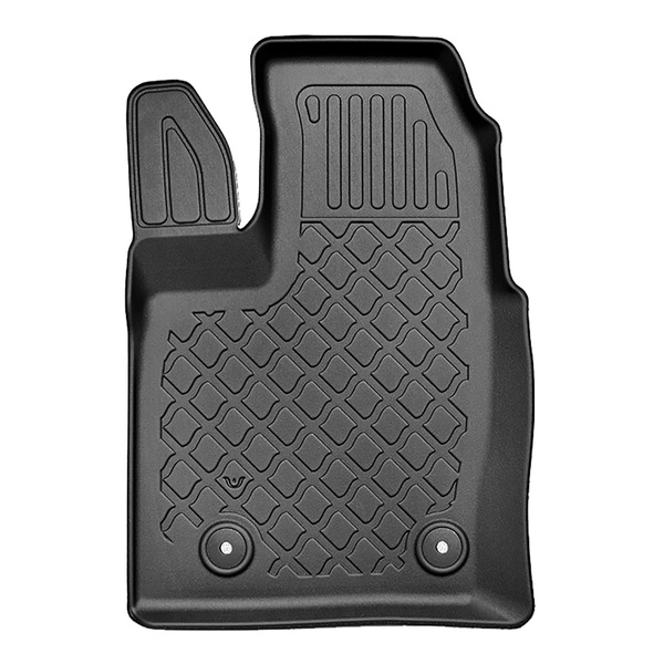 Tapis de sol en TPE adapté pour Ford Tourneo Custom Van (01.2013-....) - transmission automatique - tapis de voiture - noir
